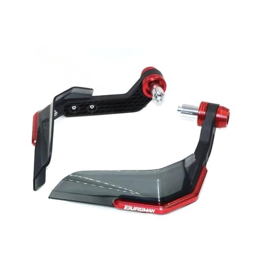 Brake Clutch Lever Guards for Burgman 650 400 AN650 Motorcycle Handguard Shield Hand Guard Protector Brake Clutch Lever Handguard - color: Red