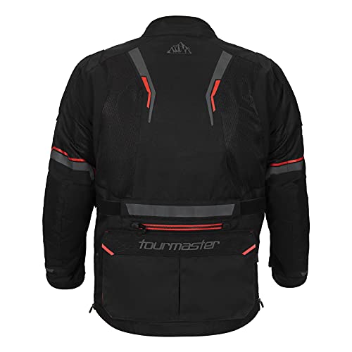 Tourmaster Men's Ridgecrest Mesh Adventure Motorcycle Jacket - color: Black, size: 3X-Large Tall