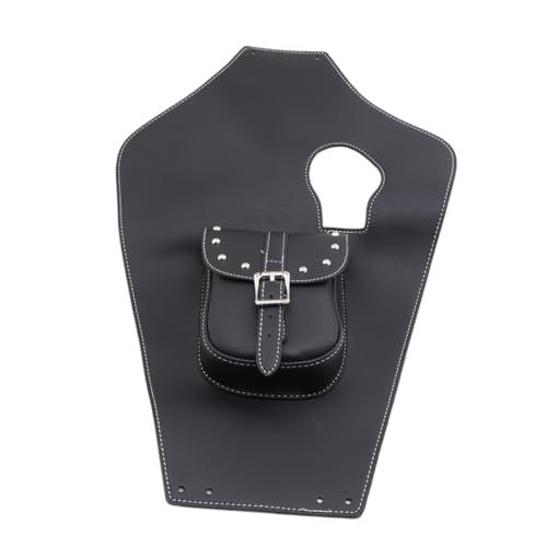 Motorcycle Black Artificial Leather Tank Cap Panel Bag For Yamaha Virago 750 XV750 XV1100