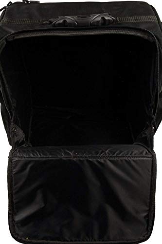 Milwaukee Leather SH66301ZB Black Medium Braided Zip-Off PVC Throw Over Saddle Bag with Studs