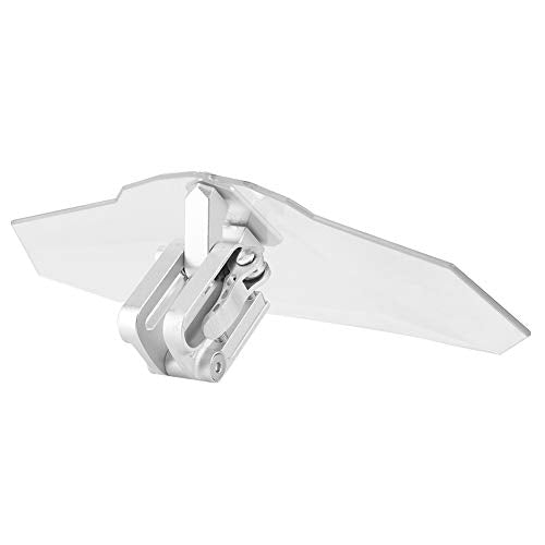 Dioche Deflector Universal Motorcycle Windshield Extension Kit - Heighten ClipOn Spoiler Wind Deflector for Enhanced and Comfort