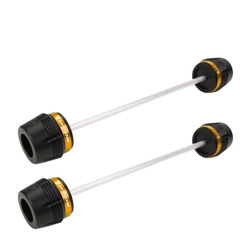 Motorcycle Body Frame Slider MT07 MT09 MT03 Crash Slider For YA&MAHA MT 07 09 03 2014-2024 2025 Motorcycle Accessories Front Rear Wheel Axle Fork Protector - color: Front Rear Gold-MT09