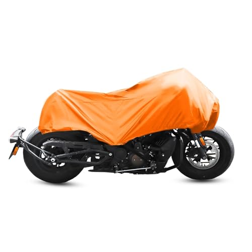 Motorcycle Cover Motorcycle Cover Lightweight Half Outdoor Waterproof Rain Dust Protector for Most Full Dress Touring(Color 3,M) - color: Color 3, size: M