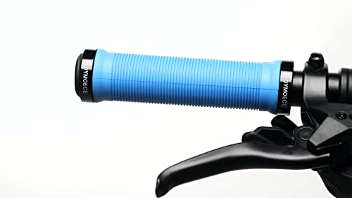 Dymoece Bike Handlebar Grips,Bicycle Handle Grip Ergonomic Design Dual Lock-on for Mountain Bike MTB BMX Foldable Downhill - color: Blue