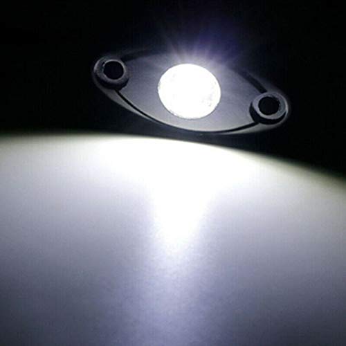 4 Pods LED Rock Light for Jeep ATV SUV Offroad Car Truck Boat - Map, Cargo, Trail Rig Lamp - Underbody Glow, Underglow, Neon - Waterproof 12V 24V - White - color: White, size: 4Pack LED Rock Light