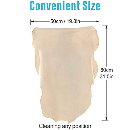 Chamois Cloth for Car - Drying Towel Shammy Towel Natural Real Leather Washing Cloth Cleaning Towel Car Wipes - Chamois Cloth Art Cloth Accessory (31.5'' x 20'')