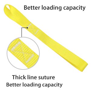 Soft Loop Tie Down Straps 1800Lbs Load Capacity, Tie Down Loops for Securing ATV UTV Motorcycles Scooters Dirt Bikes Lawn Garden Equipment Yellow (8 Pack) - color: yellow-8Pack
