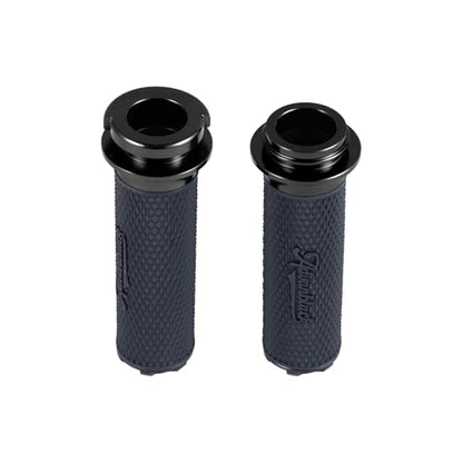 Advanblack AXION Performance Grips, Electronic Throttle Control Grips Compatible with Harley Touring Road Glide Street Glide, Softail - color: Black