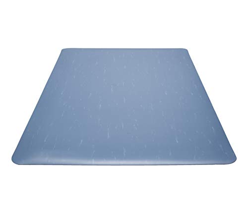 Guardian Marble Top Anti-Fatigue Floor Mat, Vinyl, 2'x3', Blue, 34243640 - color: Blue Marble, size: 36"L x 24"W x 0.5"Th