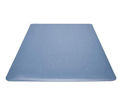 Guardian Marble Top Anti-Fatigue Floor Mat, Vinyl, 3'x5', Blue - color: Blue Marble, size: 60"L x 36"W x 0.5"Th