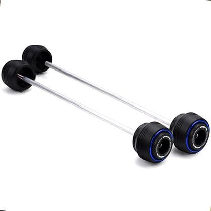 Motorcycle Front Rear Fork Sliders Wheel Frame Slider Crash Protector Axle Slider Crash Pads Compatible With 2026 GSXR 600 GSX-R 750 1000 GSX-R750 gsx-r600 gsxr1000 r (Blue) - color: Blue