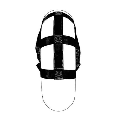 MOTO4U Universal Motorcycle Rear Wheel Tie Down Strap in Black - color: Black