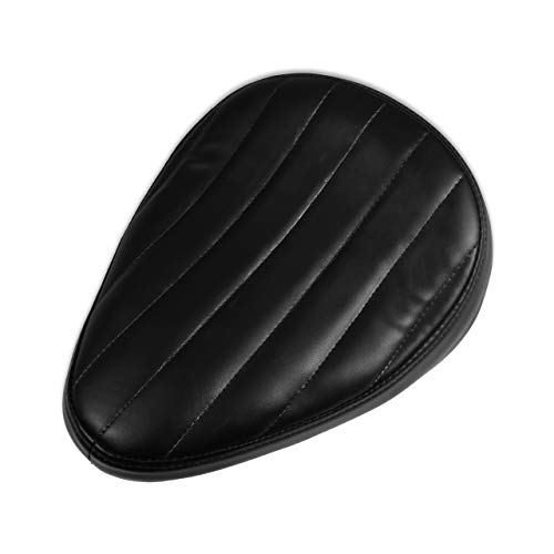 Motorcycle Solo Seat Cushion Baseplate Spring Seat Pad Saddle Bracket for Cruiser Bobber Chopper Honda Yamaha Suzuki Kawasaki (New-Black)