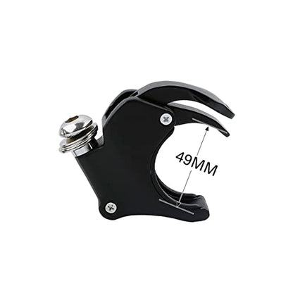 SLMOTO Quarter Head Fairing Windshield w/49mm Fork Clamp Fit for Harley Sportster XL1200X 2016-2021 Dyna Low Rider Street Bob Wide Glide Fat Bob 2006-2016 V-Rod 2002-2010 - color: Clear Windshield + Black 49mm Clamps