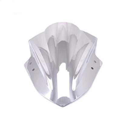 Double Bubble Windshield Windscreen for Kawasaki Ninja 300 EX300R 300R 2013-2017 (Chrome) - color: Chrome