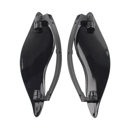 Fairing Air Deflectors Side Wing Windshield Adjustable Wind Deflectors Compatible with 2014-2024 Harley Electra Glide Street Glide Tri Glide Ultra Limited Fairing Side Shield (Black) - color: Black