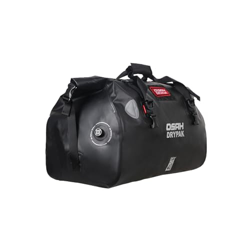 Waterproof Duffel& Luggage Bag - Motorcycle Dry Bag Tail Saddle Bags with Roll Top Closure,Large Storage Space,for Camping, Kayaking, Fishing & Traveling(Black, 40L) - color: Black, size: 40L