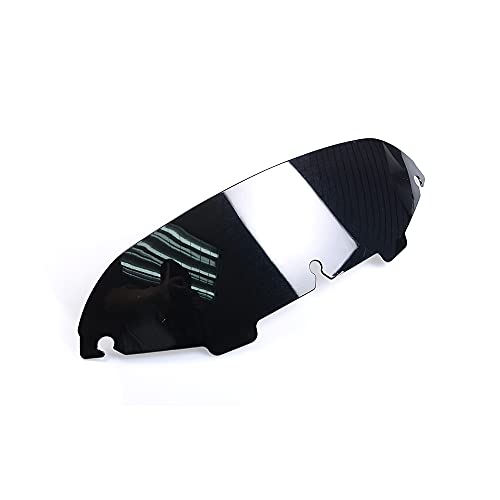 4" Black Tint Round Windshield Windscreen Wind Splitter Compatible for Harley Davidson Touring Street Glide Electra Glide FLHT FLHTC FLHX Superior Glide,Tri-Wheel Glide 1996-2013