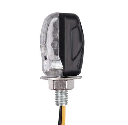 Justech 4 PCS Motorcycle Turn Signal Light, Universal 6LEDs Motorcycle Turn Signals Led Kit, DC 12V Waterproof Motorcycle Motorbikes Mini Turn Signal Indicator Amber Blinkers M6