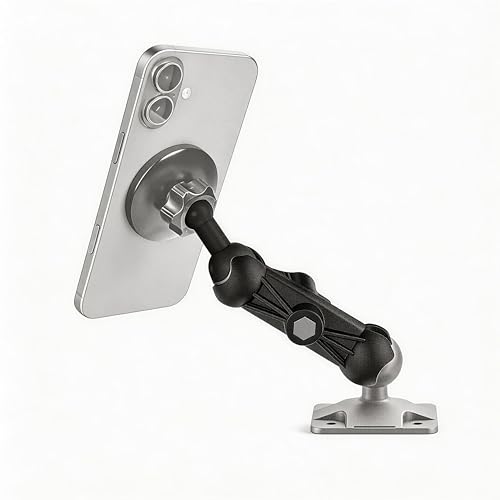 1 inch to 1 inch (2.45”+3.73”) Ball Mount Arm with 1 inch-20mm/1 inch-17mm Adapters for Car/Boat/Bike. - style: Ball Extension Connector with Dual 3.73+2.45” Ball Mount Arm