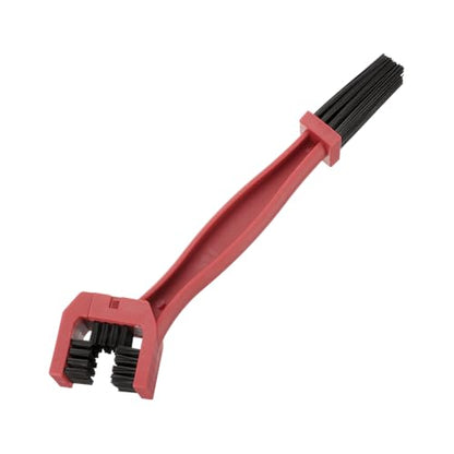 HARFINGTON Bicycle Chain Cleaning Tool Brush Motorcycle Chain Brush Crankset Brush Bike Clean Brush Kit for Gears Maintenance Cleaning Tools, Red