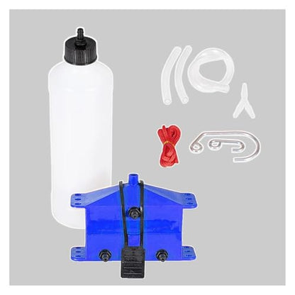 Motorcycle Chain Cleaning Machine Kit Brush Gear Cleaner Tool Compatible With Motorbike Chains Lube Device Lubricating Accessory(Blue) - color: Blue