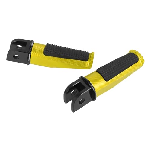 Motorcycle Footpegs Front Passenger Foot Pegs Replacement for BKING DL250 SV650 GSR600 GSR750 GSXR1000 GSXR600 GSXS1000/GT V Strom DL650 DL1000 DL650XT DL1000XT Foot Rests Pedal (gold) - color: gold