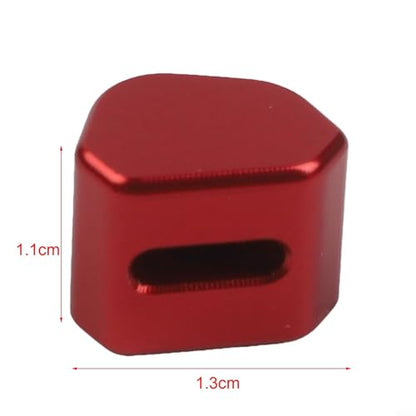 CNC Switch Button Turn Signal Key Cap, Aluminum Alloy Replacement Part, Fit for Honda Motorcycle(red) - color: red