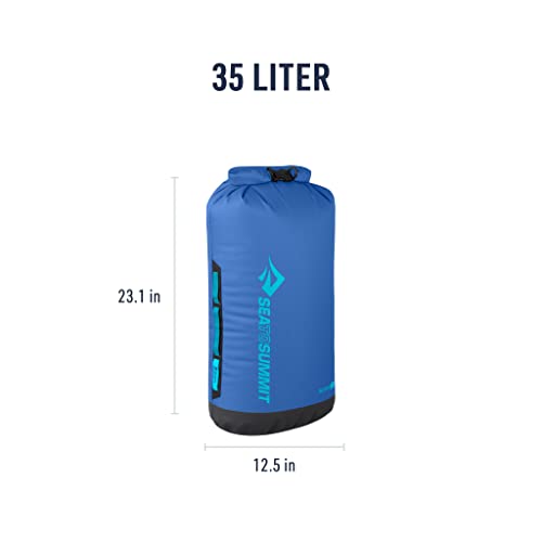 Sea to Summit Big River Dry Bag, Heavy-Duty Dry Storage, 35 Liter, Surf Blue - color: Surf Blue, style: 35 Liter