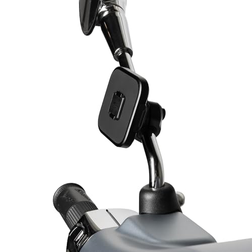Peak Design Mobile Motorcycle Mirror/GPS Phone Mount, Non-Charging, SlimLink Mounting, Rigid Arm, Fits Mirror Stems or Accessory Bars (7/8"-1 1/8" Diameter), Vibration Isolator, Motorcycle Phone Mount