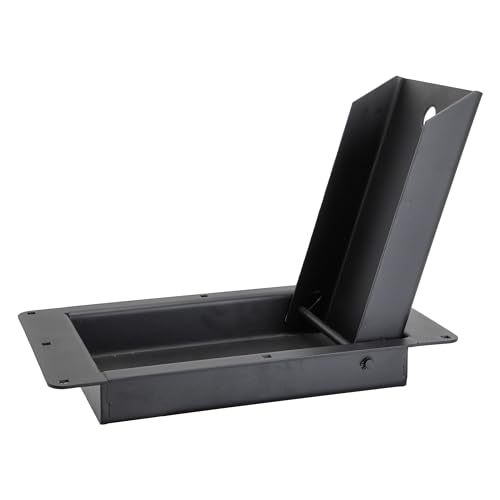 Extreme Max 5001.6501 Flip-Up Recessed Flush-Mount Motorcycle Wheel Chock for Enclosed Trailers - 16"