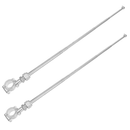 Totority 2pcs Telescopic Flag Pole Mount for Motorcycles and Bicycles, Aluminum Alloy and Steel Construction, Secure Support and Fade Resistant, for Cycling and Riding Safety