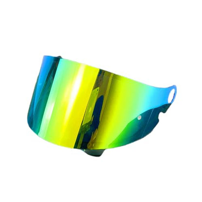 CPB-1V Helmet Shield for GLAMSTER,Replacement Motorcycle Helmet Visor Compatible with GLAMSTER (Revo Deep Gold) - color: Revo Deep Gold