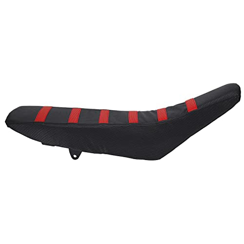 Ebike Seat Cover for Yozma In 10 Electric Dirt Pit Bike Motorcycle Non-Slip Soft Cushion Red - color: black background red stripes
