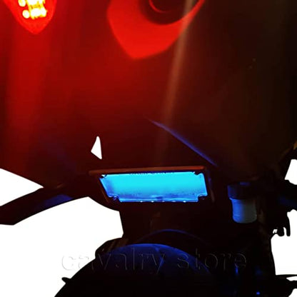Chrome License Plate Bracket with LED Lights for Yamaha Kawasaki Suzuki Victory Honda