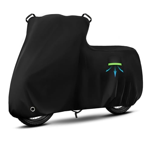 Motorcycle Cover Waterproof for Honda Super Cub C125 ABS/CT125 Trail 125 Hunter Cub, Heavy Duty Outdoor Sun UV Rain Dust All Weather Protection Motorbike Cover with Soft Cotton Lining & Lock Hole - size: Super Cub/Trail 125