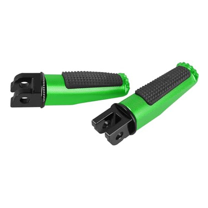 Motorcycle Footpegs Front Passenger Foot Pegs Replacement for Honda CB125R CB300R CB1000R CB650F CBF600 CBF100 CBR600F CBR250R CB650R CBR600 CBR100 CBR900 Foot Rests Pedal(green) - color: green