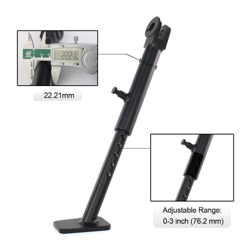 Xitomer 0-3 inch Motorcycle Adjustable Kickstand Fit for CB1000R 2024 2023 2022 2021 2020 2019 2018-2024, Motorcycle Adjustable Side Stand Adjustable Kickstand