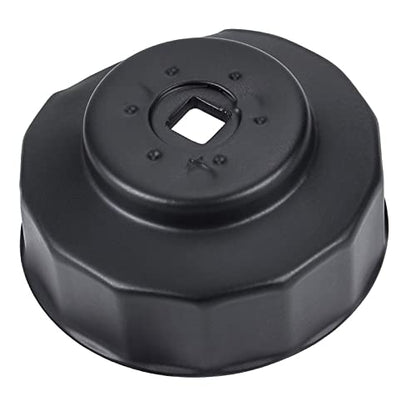 Motorcycle Oil Filter Cap Wrench Tool Compatible with Harley Davidson 1984-2023 Spin-on Oil Filters, Twin Cam Models with 76 x 14 Flutes