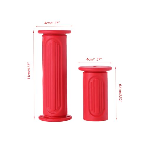 KAMIER Handlebar Grips for Razor MX350 MX400 MX650 MX500 SX500 Mcgrath Dirt Bike E325 E300 E200 E100 Pocket Mod Electric Scooter Dirt Quad 4 Wheeler RSF650 Off Road Motocross Mini Pocket Bike Parts - color: red