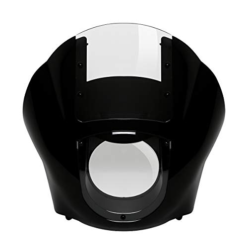 Windshield Fairing, SLMOTO Black Clear Quarter Fairing Windshield for Harley Sportster 88-Up XLH883 Low XL1200L, Dyna 95-05 Super Glide Custom EFI FXDCI Low Rider FXDL EFI FXDLI - color: Clear Windshield Fairing