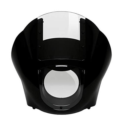 Windshield Fairing, SLMOTO Black Clear Quarter Fairing Windshield for Harley Sportster 88-Up XLH883 Low XL1200L, Dyna 95-05 Super Glide Custom EFI FXDCI Low Rider FXDL EFI FXDLI - color: Clear Windshield Fairing