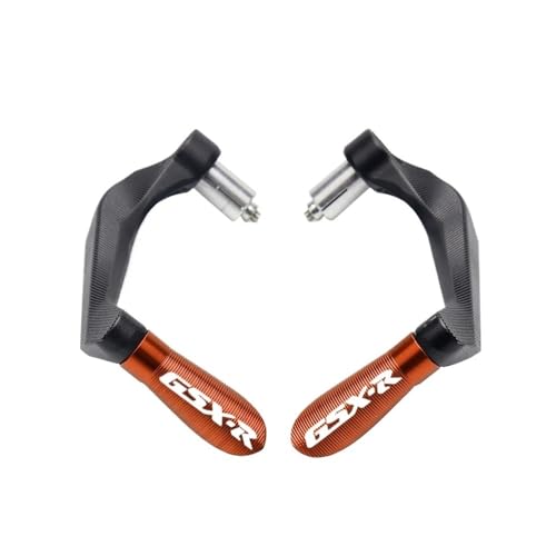 Handlebar Protector Motorcycle for SU&ZUKI GSXR 600 750 1000 K3 K4 K5 K6 K7 K8 Motocycle Handlebar Handle Grips Bar Ends Brake Clutch Levers Guard Protector - color: A Orange