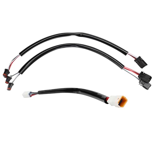 12" Extended CAN-Bus Switch Control Wire Harness & 8" TBW Throttle by Wire Handlebar Extension Kit for Harley 2016-2023 Touring and Softail Models - style: 12" and 8"