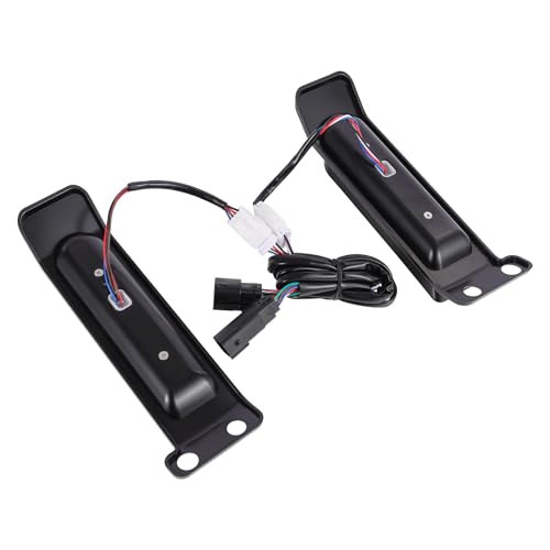 LED Filler Panel Lights Rear Fender Light Turn Signals Lamp Brake Tail Lights Fit for Harley Touring Electra Glide Ultra Limited Road King Road Glide 2014-2024(Black Housing Transparent Lens) - color: Black Housing Transparent Lens