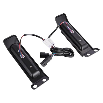 LED Filler Panel Lights Rear Fender Light Turn Signals Lamp Brake Tail Lights Fit for Harley Touring Electra Glide Ultra Limited Road King Road Glide 2014-2024(Black Housing Transparent Lens) - color: Black Housing Transparent Lens
