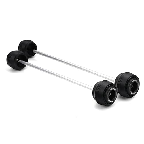 Compatible with 790 DUKE 2018-2023 2024 2025 Motorcycle Accessories Front Rear Wheel Axle Fork Crash Slider Protector (Black, Front and Rear) - color: Black, size: Front and Rear