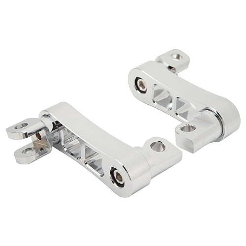 Yosoo Health Gear Aluminum Motorcycle Foot Peg Bracket, Adjustable Passenger Footpegs, 360, Universal Fit, Electroplated, Touring Motorcycle, Front and Rear