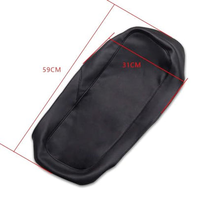 Dasen Saddlebag Speaker Lid Bra Protective Covers PU Leather Compatible with Harley Touring Road King Electra Road Street Glide 1993-2013