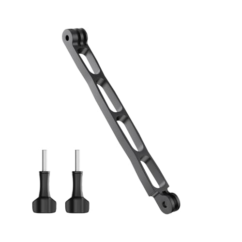 Aluminum Alloy Extension Arm for Gopro, Metal Pole Mount Helmet Stick Extension Arm Mount for Gopro Hero 13/12/11/10/9/MAX/8/7/6, DJI Action 5 Pro/4/3/2, Insta 360 One RS and More (Black-7.1in'')